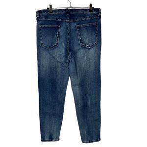 Universal Standard Medium Wash High Rise Skinny Jeans 14